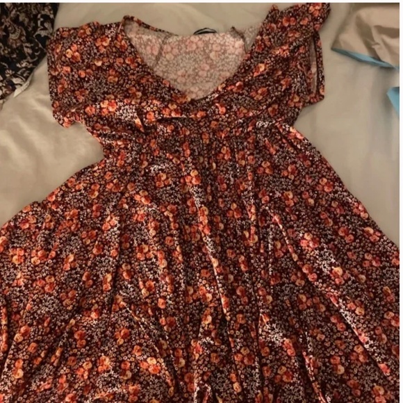 UO Julia Ruffle Hipster Hippie Art Chic Glam Party Cute Girly Classy Mini Dress - Picture 7 of 7